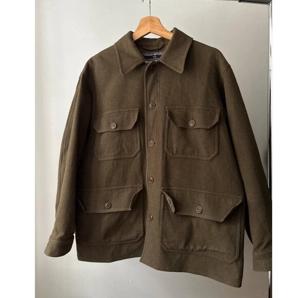 Polo Ralph Lauren Jackets & Blazers - 1990s Polo Ralph Lauren Wool Jacket | Vintage Green Sport Coat with Pockets